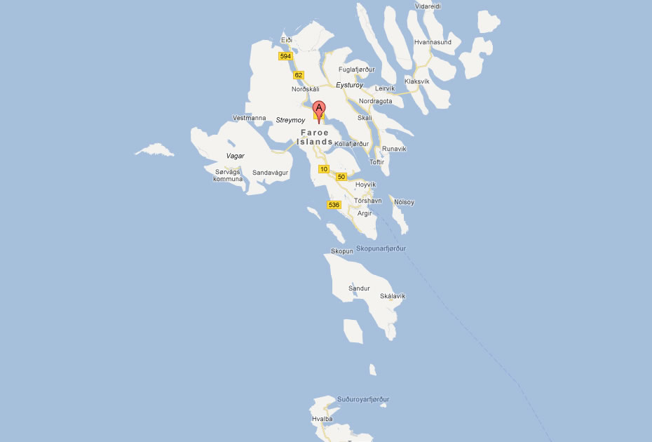 carte du iles feroe